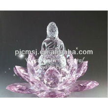 Pink Lotus Ornate Crystal Flower For Wedding Gift